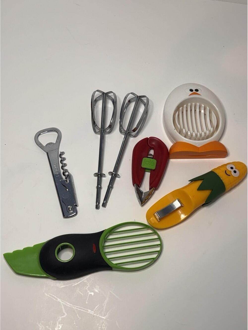 Kitchen Gadget Lot OXO Avocado Slicer Joie Crab Cracker Egg Slicer Tools